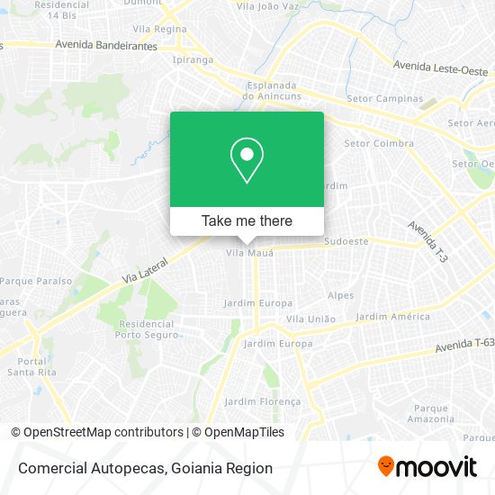 Comercial Autopecas map