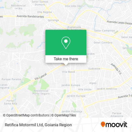 Mapa Retifica Motormil Ltd