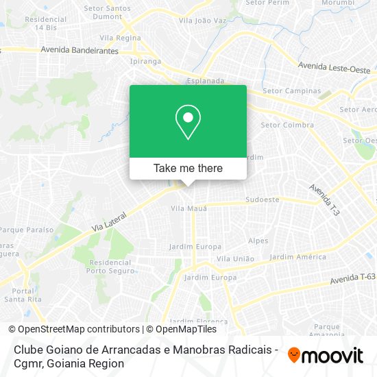 Clube Goiano de Arrancadas e Manobras Radicais - Cgmr map