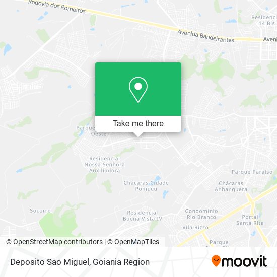 Mapa Deposito Sao Miguel