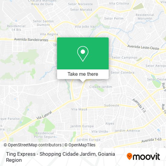 Ting Express - Shopping Cidade Jardim map