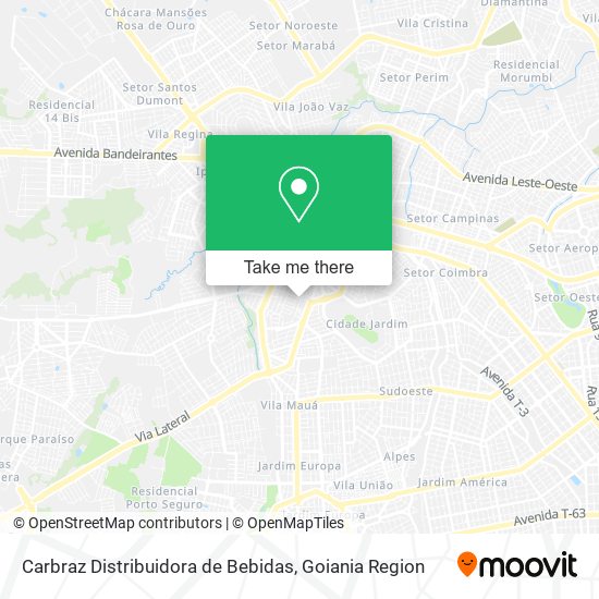 Carbraz Distribuidora de Bebidas map