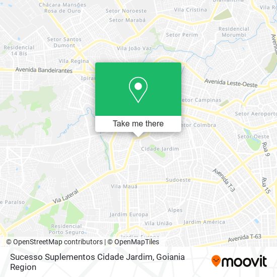 Sucesso Suplementos Cidade Jardim map