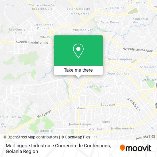 Marlingerie Industria e Comercio de Confeccoes map