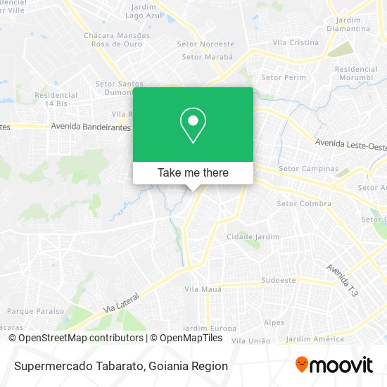 Mapa Supermercado Tabarato