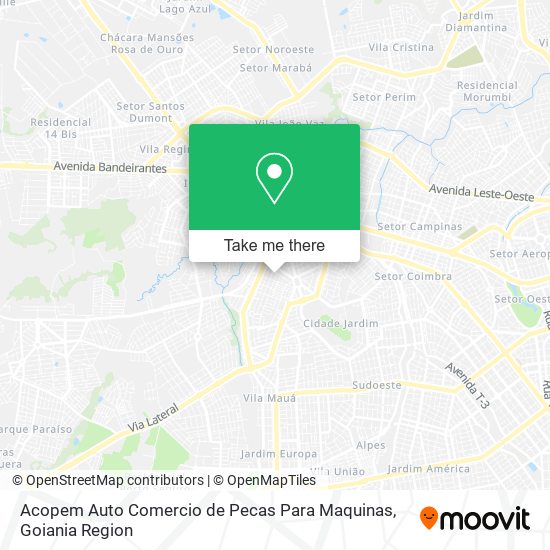 Acopem Auto Comercio de Pecas Para Maquinas map