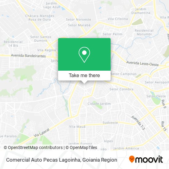 Comercial Auto Pecas Lagoinha map