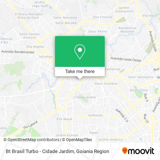 Bt Brasil Turbo - Cidade Jardim map