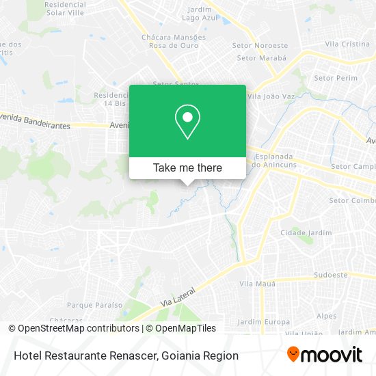 Hotel Restaurante Renascer map