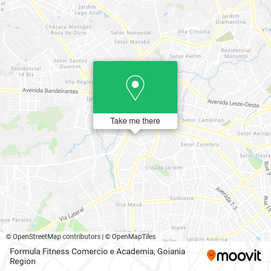 Mapa Formula Fitness Comercio e Academia