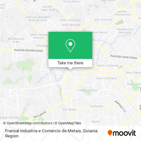 Mapa Fransal Industria e Comercio de Metais