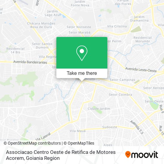 Mapa Associacao Centro Oeste de Retifica de Motores Acorem