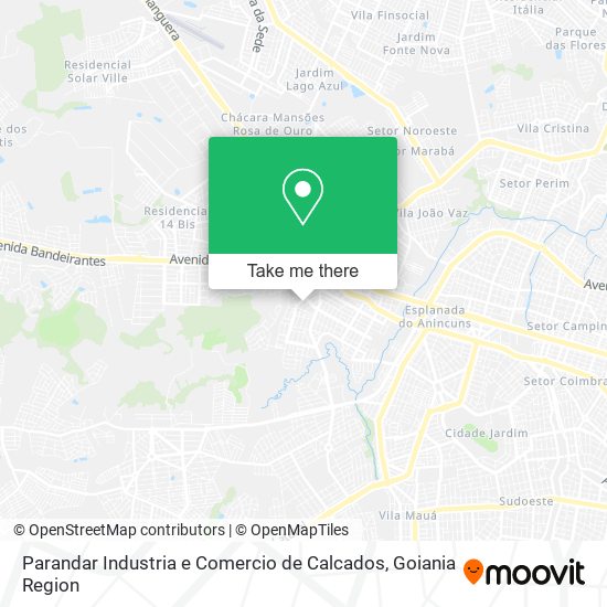 Mapa Parandar Industria e Comercio de Calcados