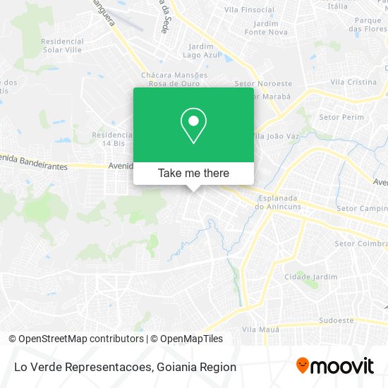 Lo Verde Representacoes map