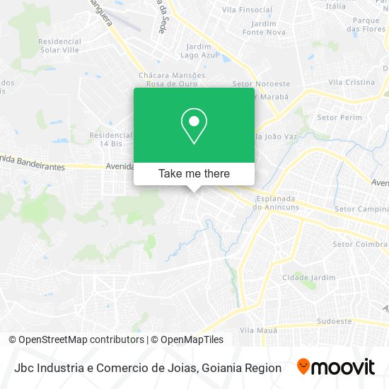 Mapa Jbc Industria e Comercio de Joias