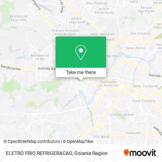 Mapa ELETRO FRIO REFRIGERACAO