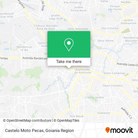 Castelo Moto Pecas map