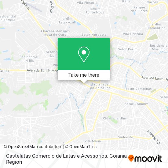 Castelatas Comercio de Latas e Acessorios map