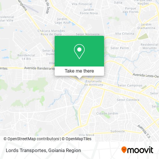 Lords Transportes map