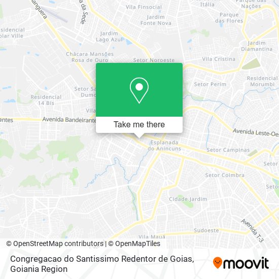 Congregacao do Santissimo Redentor de Goias map