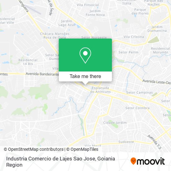 Industria Comercio de Lajes Sao Jose map