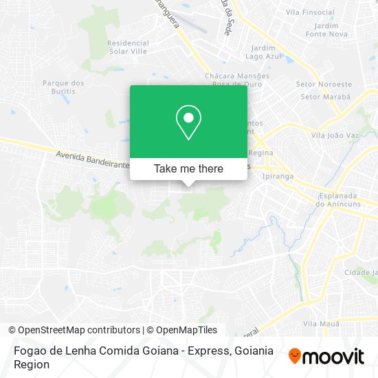 Mapa Fogao de Lenha Comida Goiana - Express