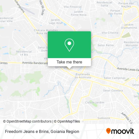 Freedom Jeans e Brins map