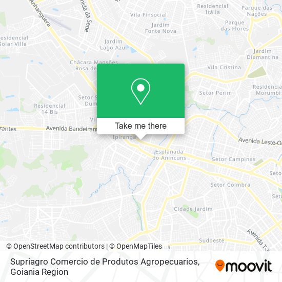 Supriagro Comercio de Produtos Agropecuarios map