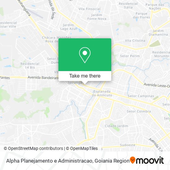 Mapa Alpha Planejamento e Administracao