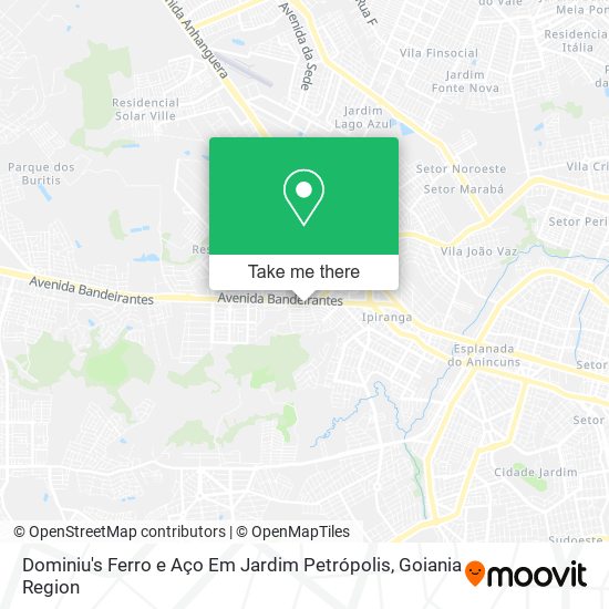 Dominiu's Ferro e Aço Em Jardim Petrópolis map