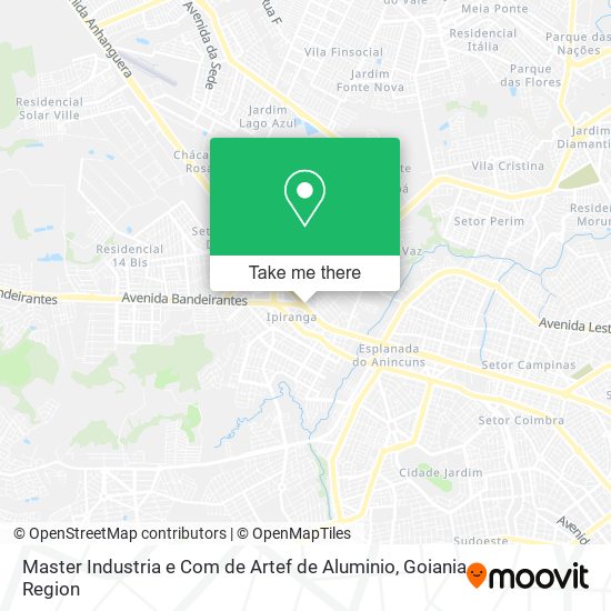 Master Industria e Com de Artef de Aluminio map