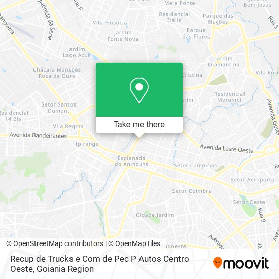 Recup de Trucks e Com de Pec P Autos Centro Oeste map