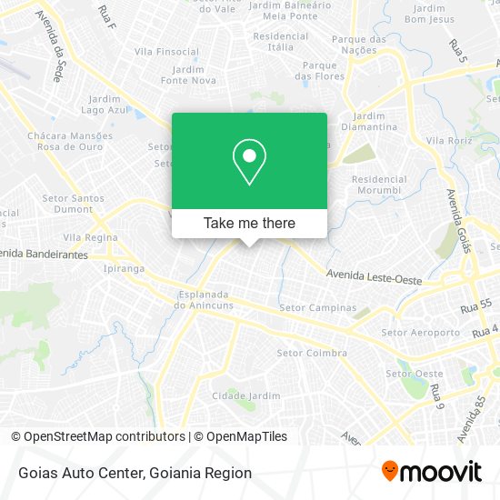 Mapa Goias Auto Center