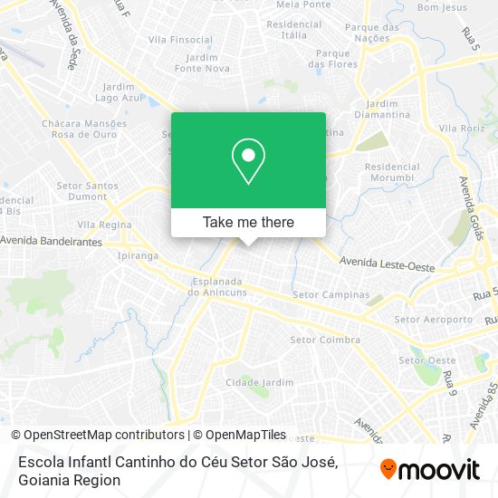 Escola Infantl Cantinho do Céu Setor São José map