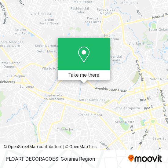 FLOART DECORACOES map