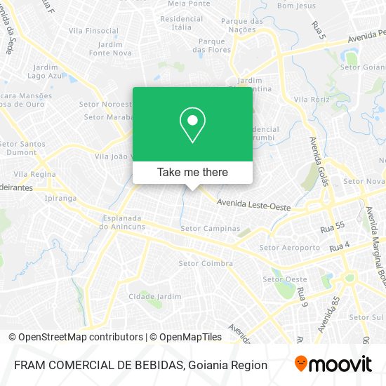 FRAM COMERCIAL DE BEBIDAS map