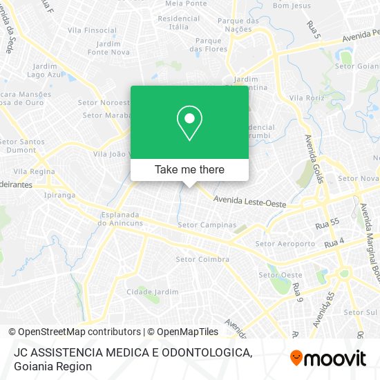 JC ASSISTENCIA MEDICA E ODONTOLOGICA map