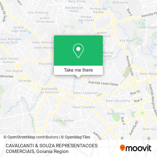 CAVALCANTI & SOUZA REPRESENTACOES COMERCIAIS map