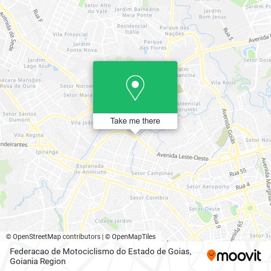 Federacao de Motociclismo do Estado de Goias map