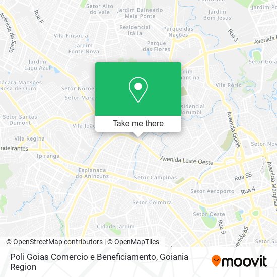 Poli Goias Comercio e Beneficiamento map