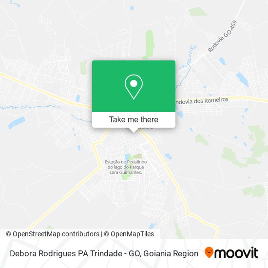 Mapa Debora Rodrigues PA Trindade - GO