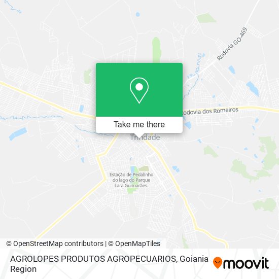 Mapa AGROLOPES PRODUTOS AGROPECUARIOS