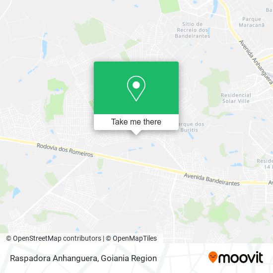 Raspadora Anhanguera map