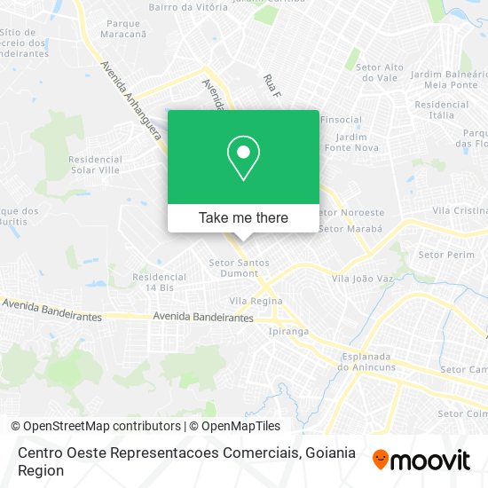 Centro Oeste Representacoes Comerciais map