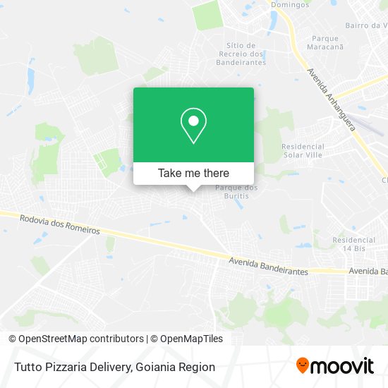 Mapa Tutto Pizzaria Delivery