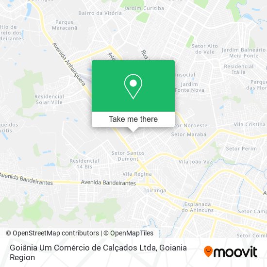 Goiânia Um Comércio de Calçados Ltda map