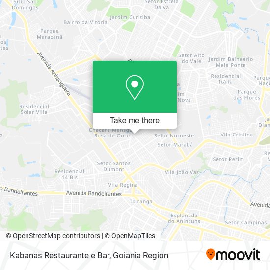 Mapa Kabanas Restaurante e Bar
