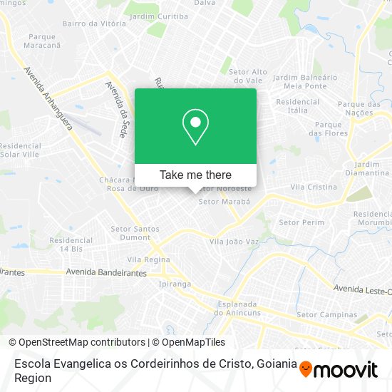 Mapa Escola Evangelica os Cordeirinhos de Cristo