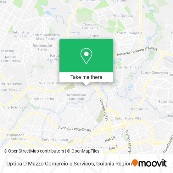 Optica D Mazzo Comercio e Servicos map