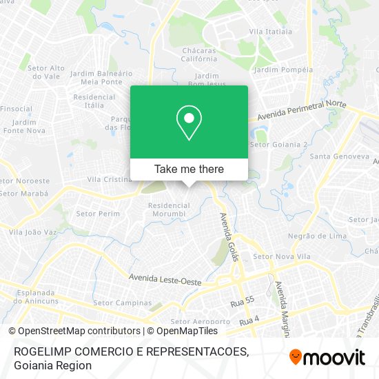 Mapa ROGELIMP COMERCIO E REPRESENTACOES